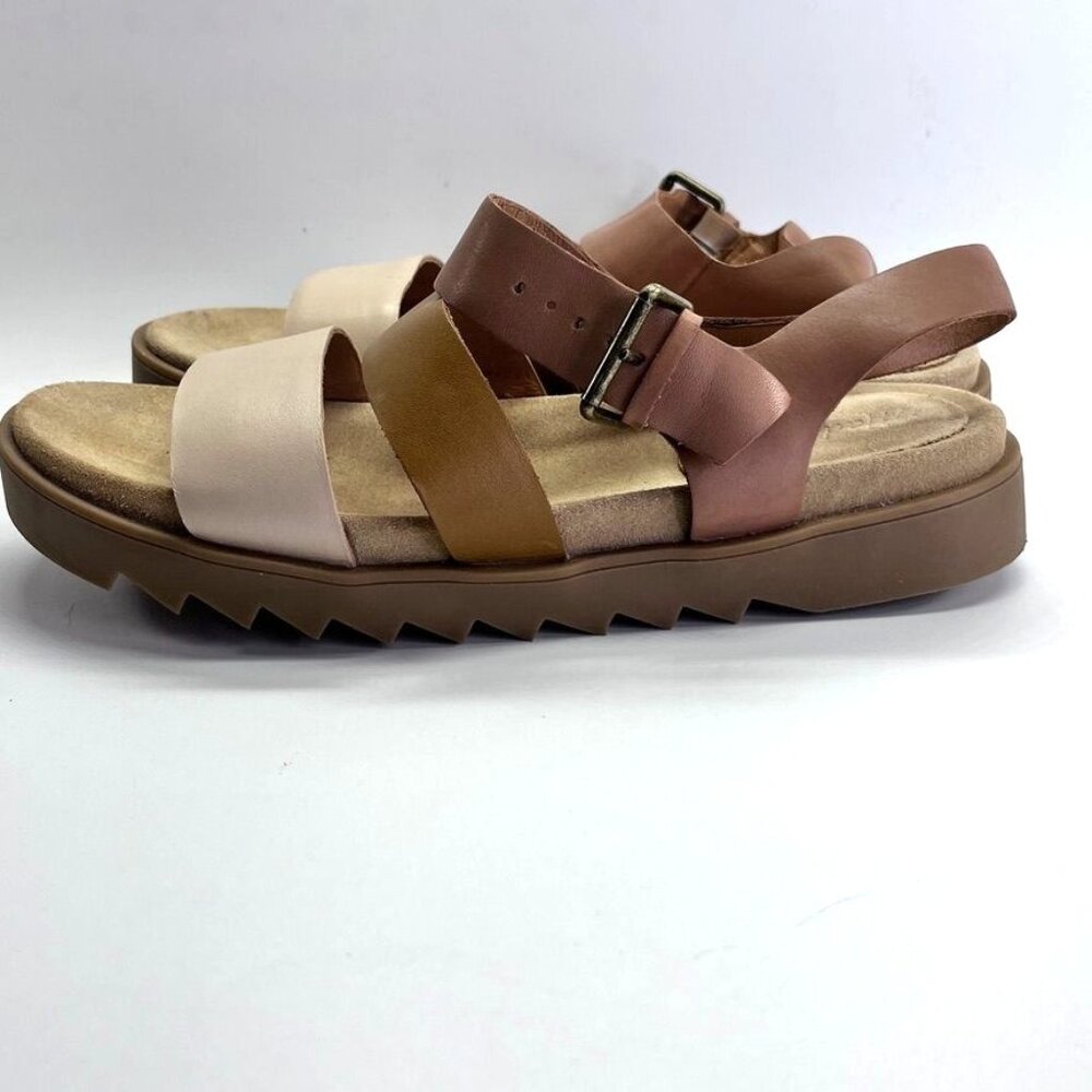 Madewell Addie Womens Shoes Size 8 Colorblock Leather Strappy Sandal